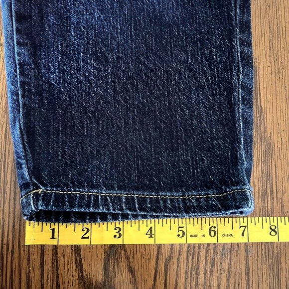 PILCRO by Anthropologie Women's Jeans Size 26 Tapered Leg High Rise Stretch Navy - Picture 12 of 12